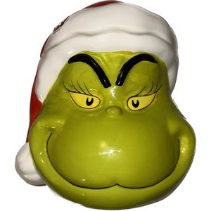 NEW Grinch Cookie Jar Canister